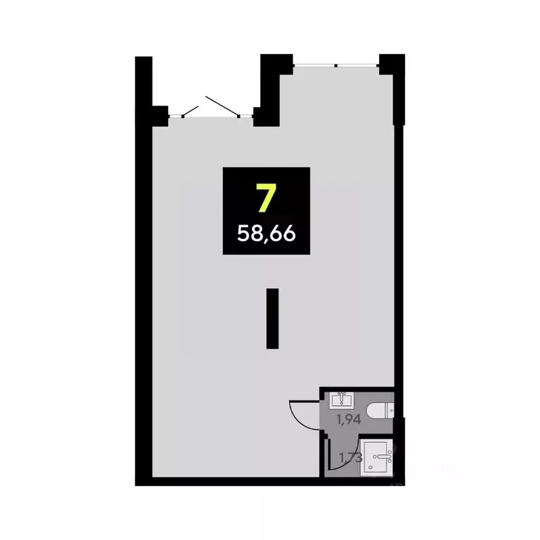 Офис в Тюменская область, Тюмень ул. Андрея Приказнова, 2 (59 м) - Фото 1