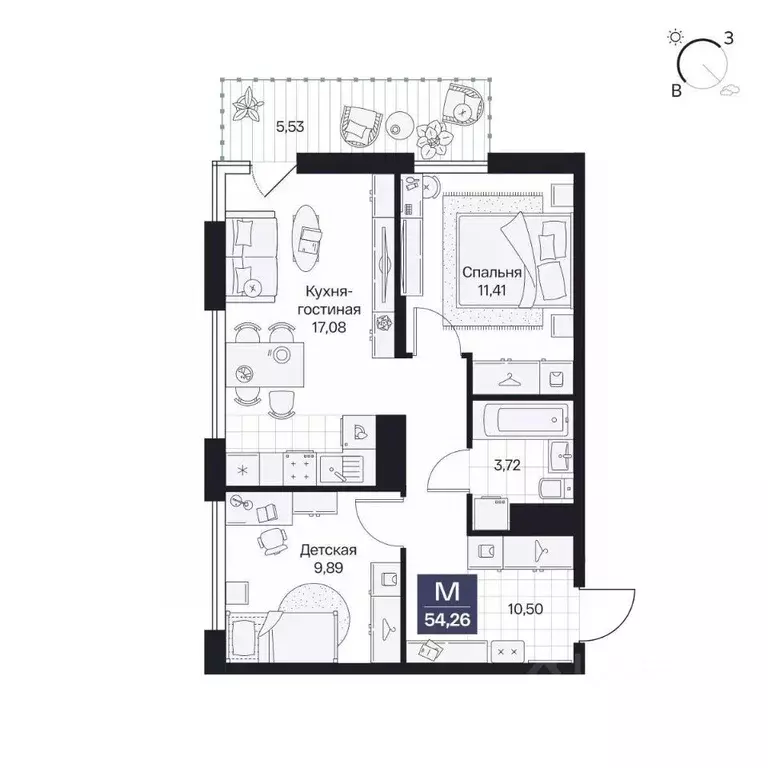 2-к кв. Волгоградская область, Волгоград просп. Имени В.И. Ленина, 59Г ... - Фото 0