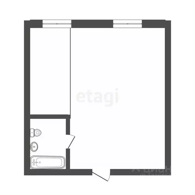 1-к кв. Томская область, Томск Чулымская ул., 45 (22.7 м) - Фото 1