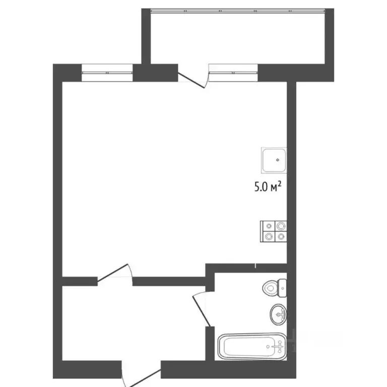 Студия Тюменская область, Тюмень Войновка мкр, ул. Энергостроителей, 9 ... - Фото 2