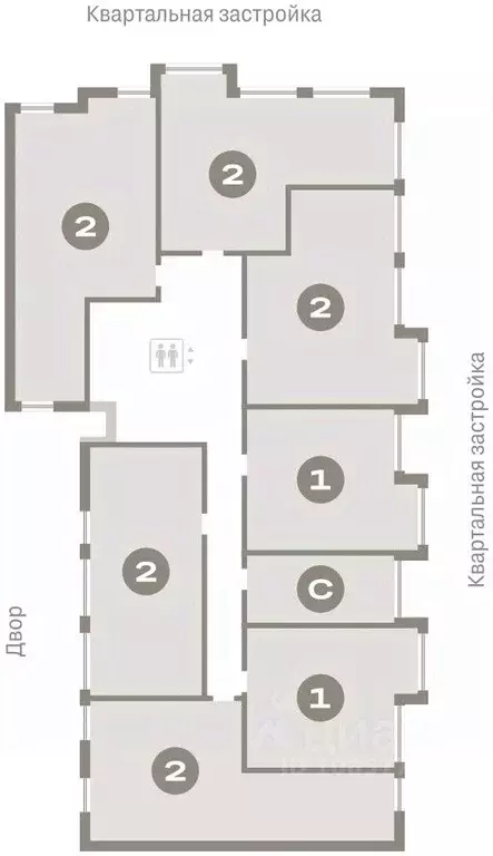 1-к кв. Тюменская область, Тюмень Мысовская ул., 26к1 (61.06 м) - Фото 1