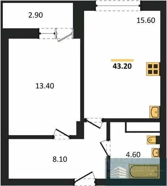 1-к кв. Воронежская область, Воронеж бул. Содружества, 1 (43.2 м) - Фото 0