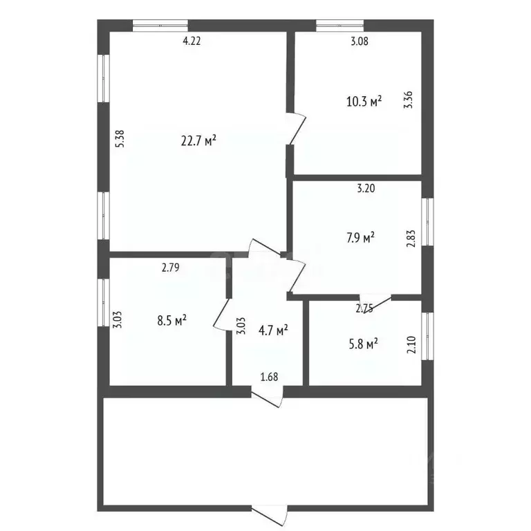 Дом в Кемеровская область, Кемерово Медынская ул. (60 м) - Фото 2