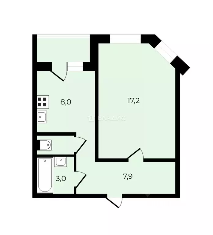 1-к кв. Московская область, Мытищи Юбилейная ул., 40к1 (37.0 м) - Фото 2