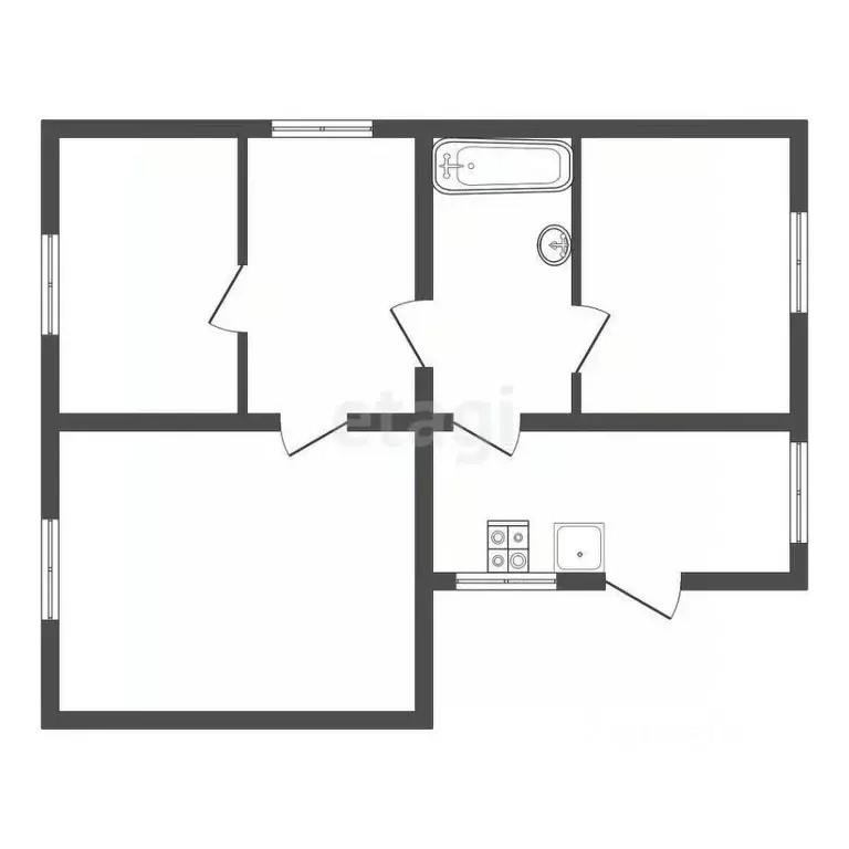Дом в Воронежская область, Воронеж Корабельный пер., 11 (41 м) - Фото 1