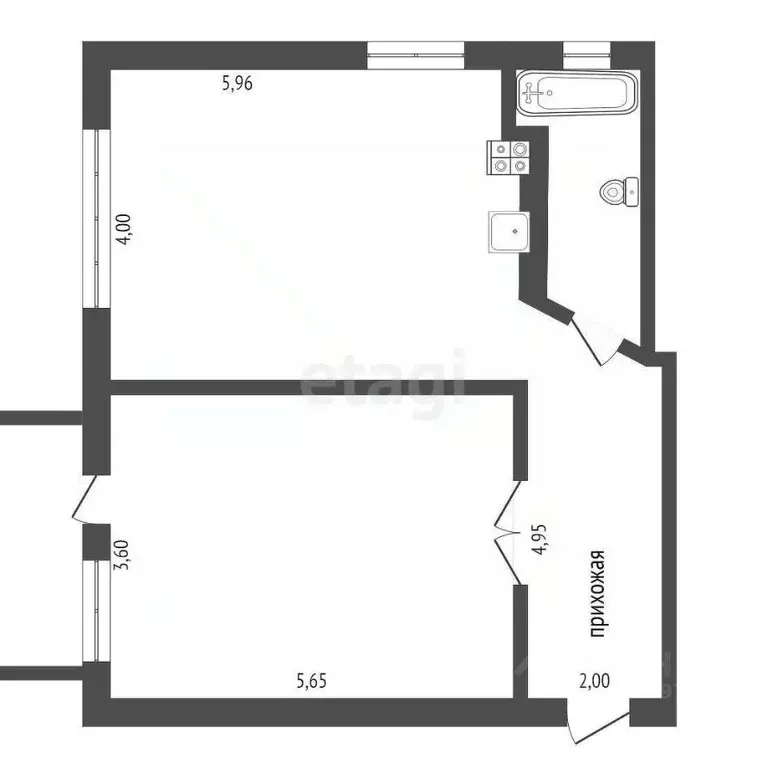 2-к кв. Коми, Ухта ул. Володарского, 8 (54.1 м) - Фото 1