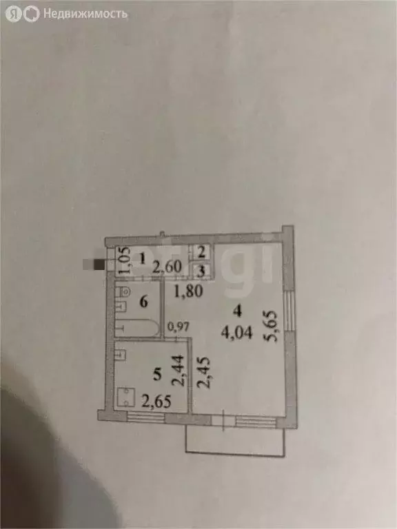 1-комнатная квартира: Липецк, улица Гагарина, 109 (31.2 м) - Фото 1