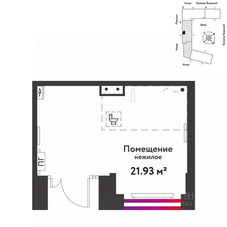 Торговая площадь в Тюменская область, Тюмень ул. Андрея Кореневского, ... - Фото 1