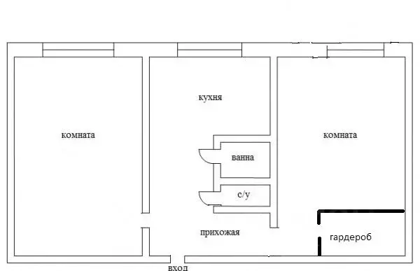 2-к кв. Омская область, Омск пос. Амурский, ул. Алтайская, 33 (43.8 м) - Фото 1