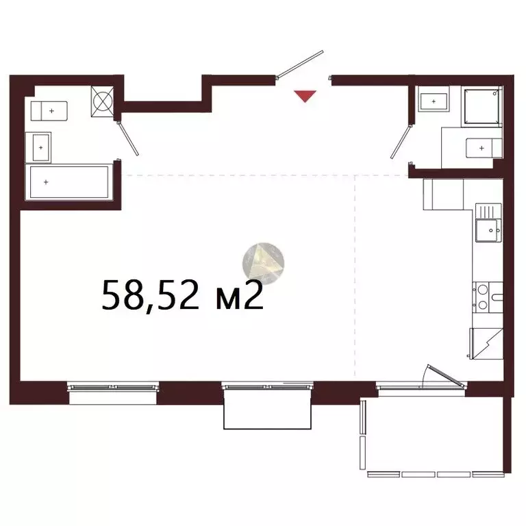 1-комнатная квартира: Сестрорецк, Авиационная улица, 5к1 (58.52 м) - Фото 1