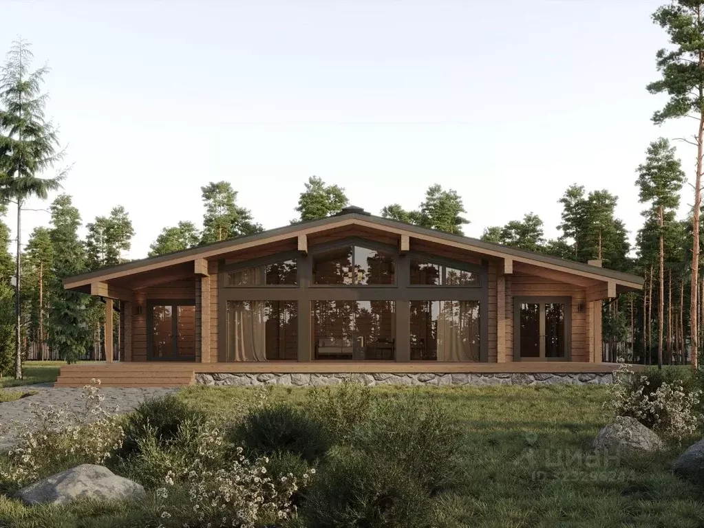 Дом в Ленинградская область, Приозерский район, Ромашкинское с/пос, ... - Фото 0