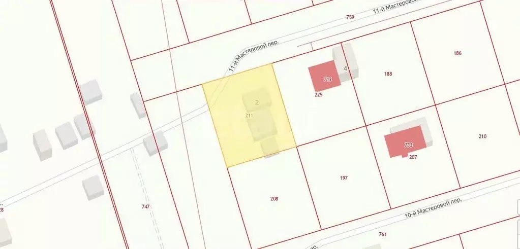 Участок в Ярославская область, Ярославль пер. 11-й Мастеровой, 2 (7.5 ... - Фото 1