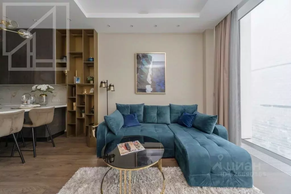 2-к кв. Москва 1-й Красногвардейский проезд, 22с1 (65.0 м) - Фото 1