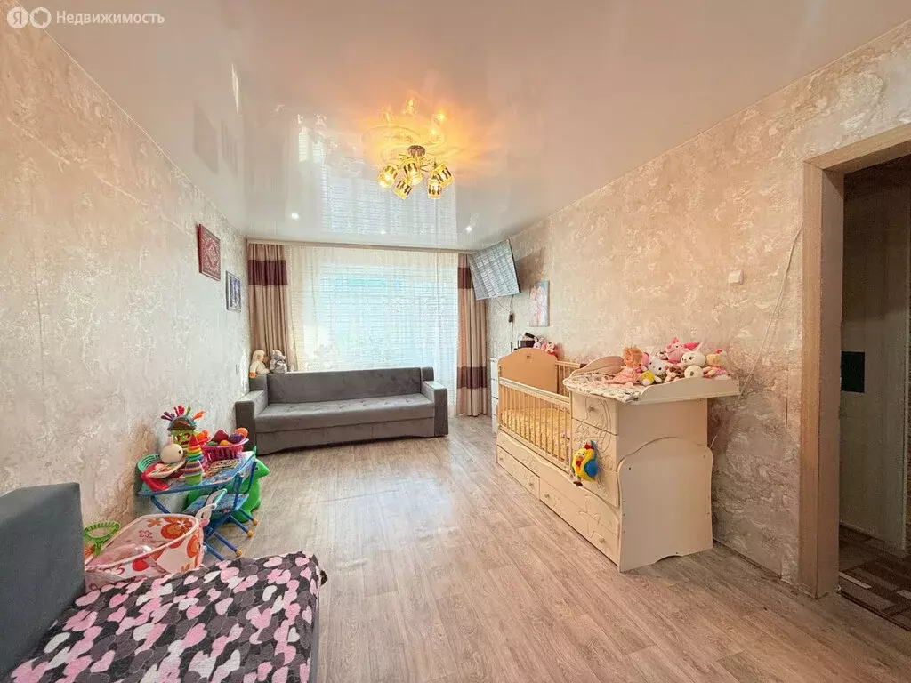 1-комнатная квартира: Комсомольск-на-Амуре, Машинная улица, 19 (34.6 ... - Фото 1