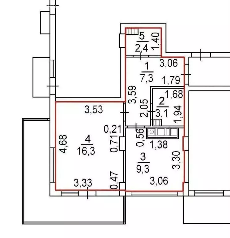 1-комнатная квартира: Феодосия, улица Грина, 43 (42.9 м) - Фото 1