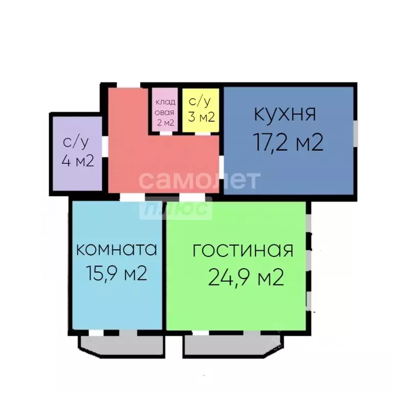 2-к кв. Воронежская область, Воронеж ул. Войкова, 6 (77.3 м) - Фото 1