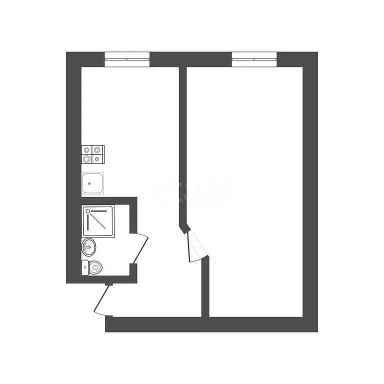 1-комнатная квартира: Краснодар, улица Селезнёва, 202 (29 м) - Фото 1