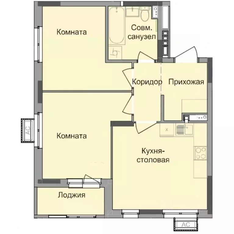 2-к кв. Удмуртия, Ижевск Северо-Западный жилрайон, 4-й мкр, Истории ... - Фото 1