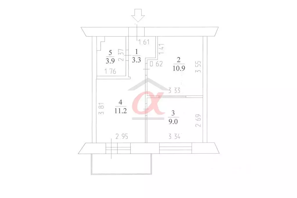 2-к кв. Кемеровская область, Кемерово бул. Строителей, 65 (40.0 м) - Фото 2