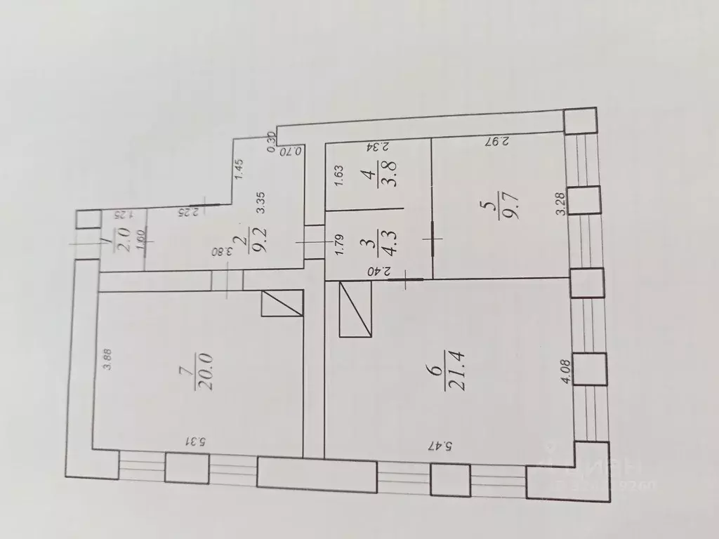 3-к кв. Тверская область, Осташков Ленинский просп., 3 (70.4 м) - Фото 2