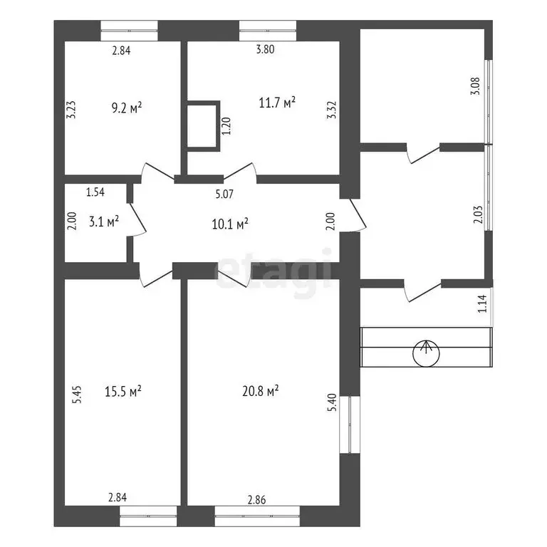 Дом в Туринск, улица Освобождения (70 м) - Фото 0