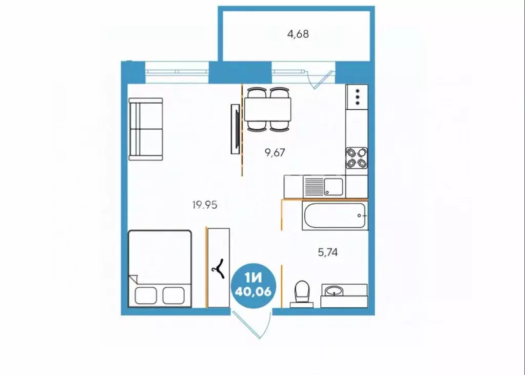 1-к кв. Иркутская область, Иркутск Гравийная ул., 22/3 (40.6 м) - Фото 1