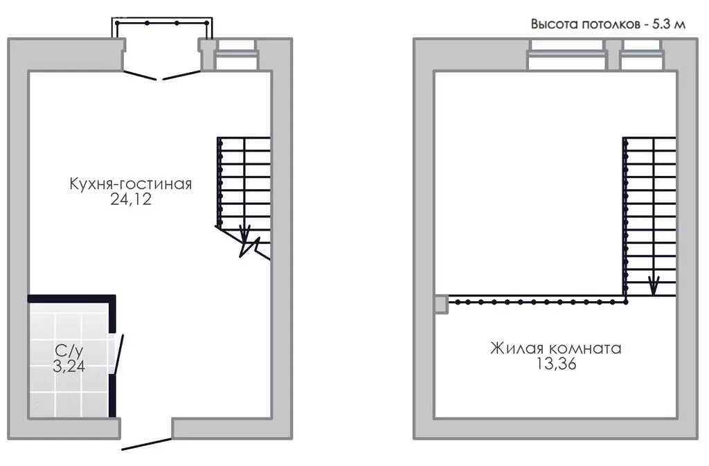 Квартира-студия: посёлок Пригородный, Лесная улица, 2 (37 м) - Фото 0