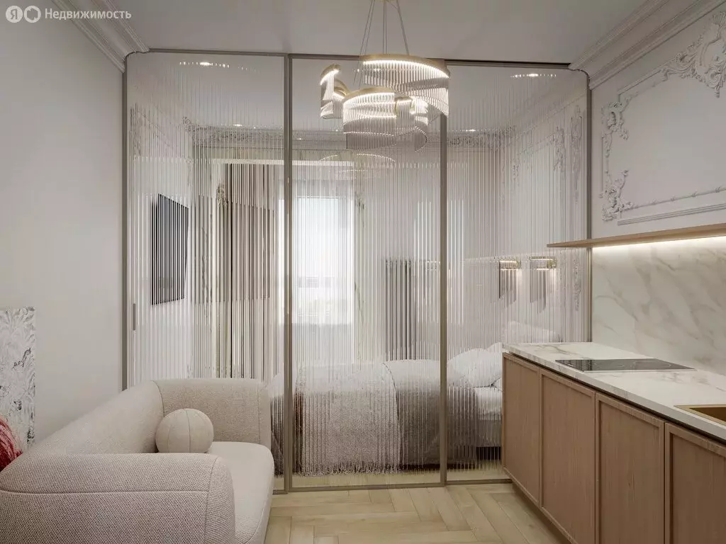 Квартира-студия: Санкт-Петербург, проспект Маршала Блюхера, 3к3 (23.7 ... - Фото 2