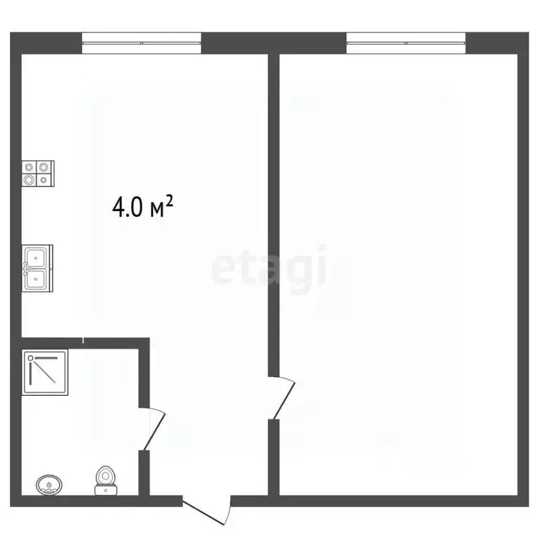 2-к кв. Самарская область, Самара Ново-Вокзальная ул., 5 (34.0 м) - Фото 2