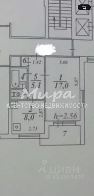 1-к кв. Московская область, Дзержинский Томилинская ул., 25 (37.2 м) - Фото 2