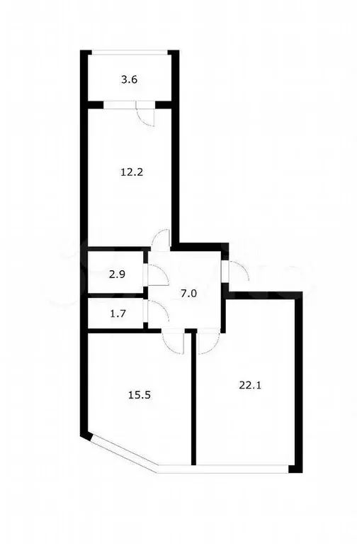 2-к. квартира, 72 м, 2/5 эт. - Фото 0