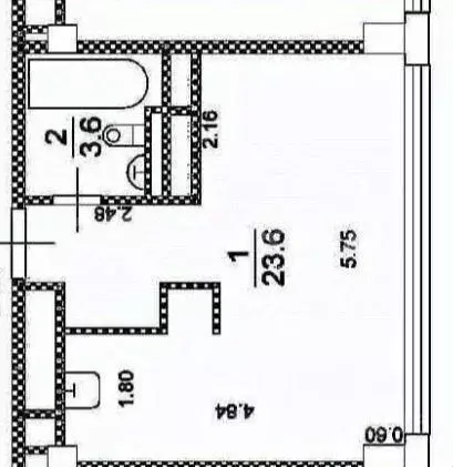 1-к кв. Москва ул. Новый Арбат, 15 (27.1 м) - Фото 1