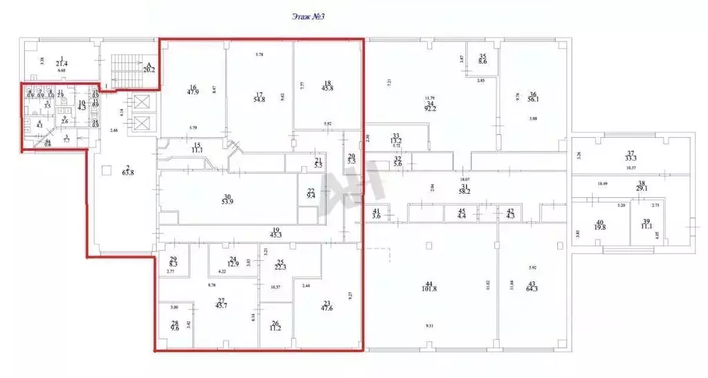 Офис в Москва ул. Кржижановского, 29к1 (230 м) - Фото 1