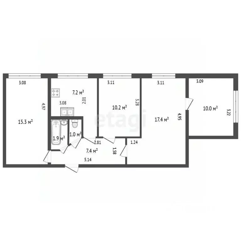 Комната Санкт-Петербург просп. Культуры, 29К7 (11.0 м) - Фото 2