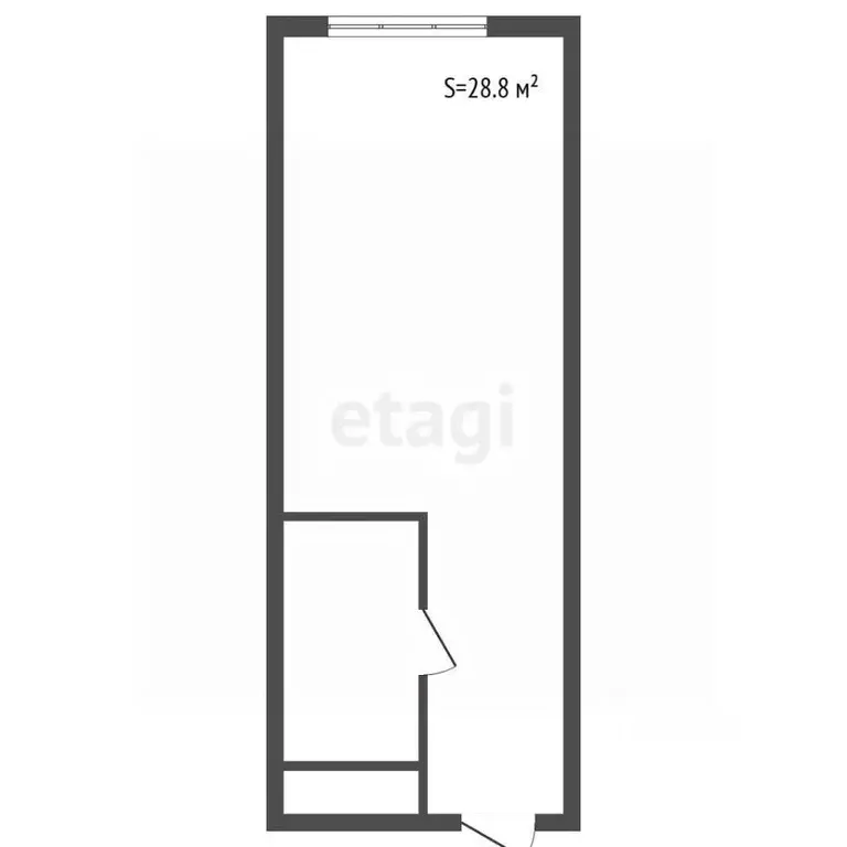 Студия Санкт-Петербург просп. Энергетиков, 8к2 (28.8 м) - Фото 2