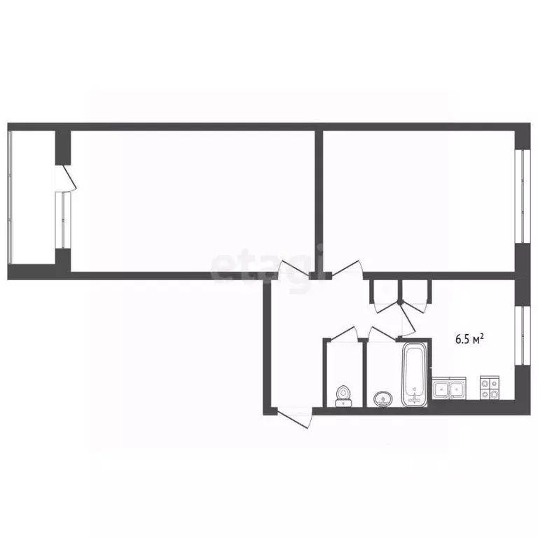 2-к кв. Мордовия, Саранск ул. Пушкина, 20 (47.5 м) - Фото 2