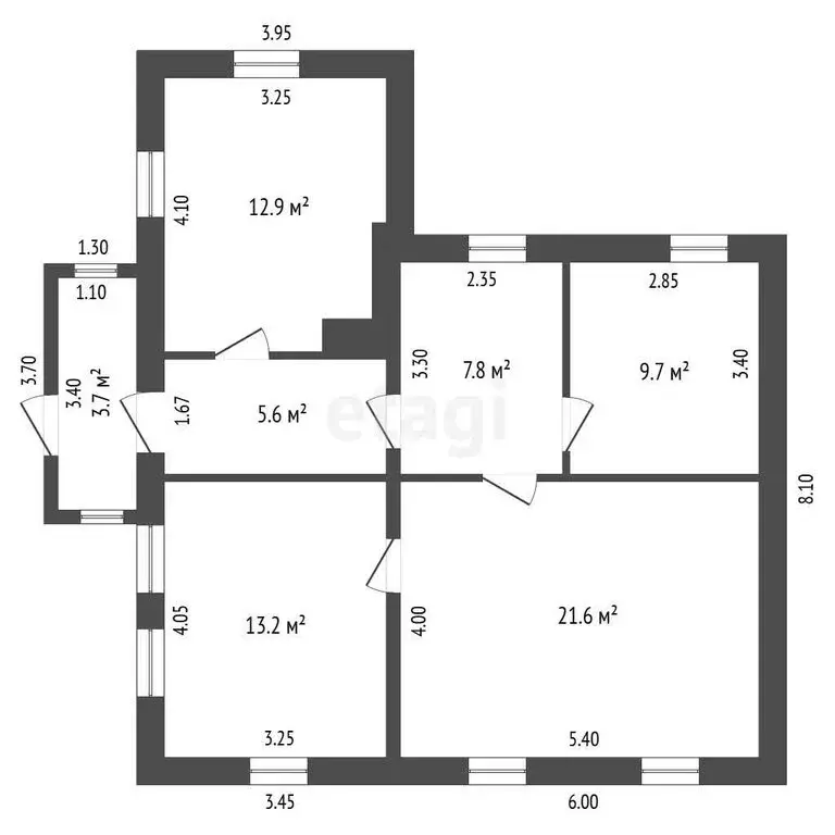Дом в Шебекино, посёлок Логовое (70.8 м) - Фото 1