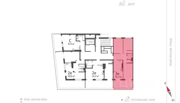 3-к кв. Санкт-Петербург Ремесленная ул., 15 (79.0 м) - Фото 1