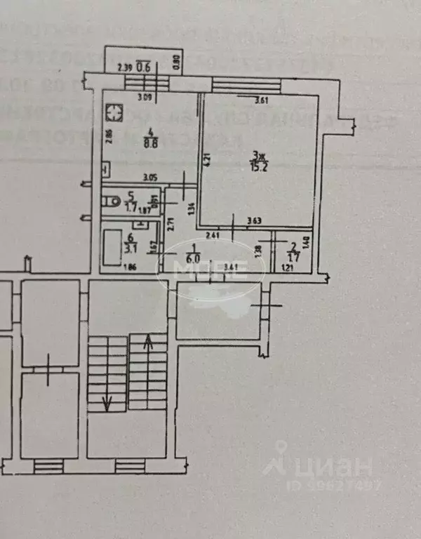 1-к кв. Калининградская область, Советск ул. Тургенева, 38 (36.5 м) - Фото 1