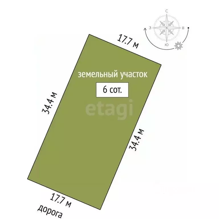 Участок в Крым, Ленинский район, Семисотское с/пос, Ак-Монай ТСН  (6.0 ... - Фото 2