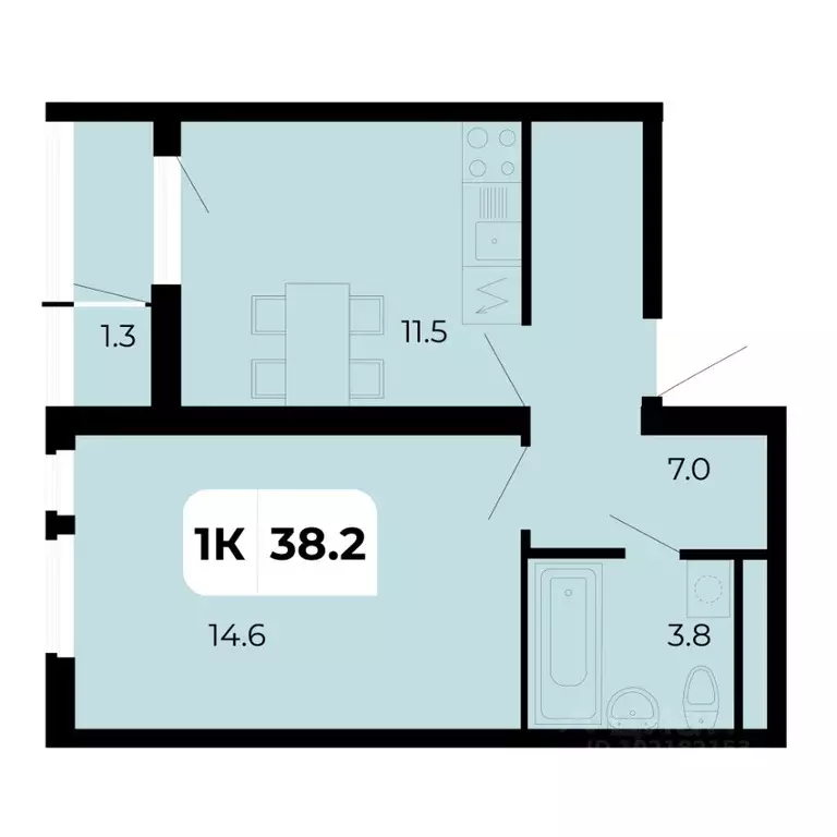 1-к кв. Ростовская область, Аксайский район, Щепкинское с/пос, пос. ... - Фото 1