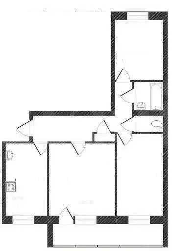 3-комнатная квартира: Иркутск, улица Ядринцева, 1/2 (82.8 м) - Фото 0