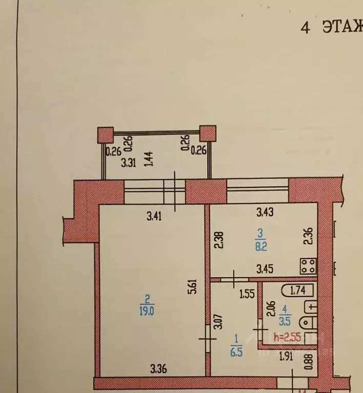 1-к кв. Алтайский край, Барнаул ул. Малахова, 79Ак1 (37.0 м) - Фото 1
