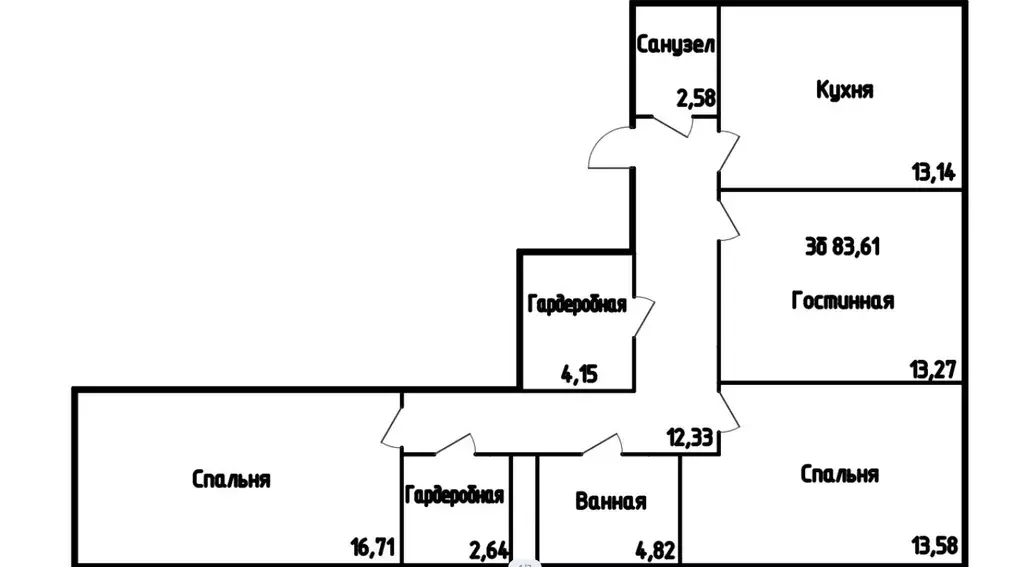 Продаётся 3-к квартира, 83.1 м - Фото 0