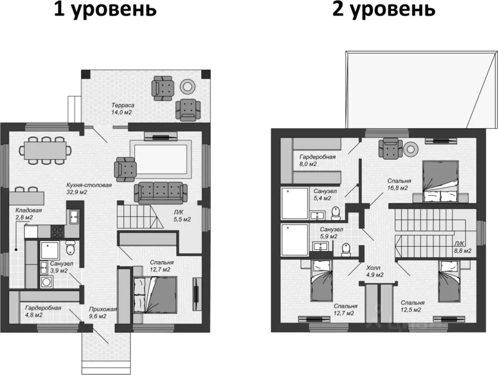 коттедж в адыгея, тахтамукайский район, козет аул ул. светлая, 63 (165 . - Фото 1