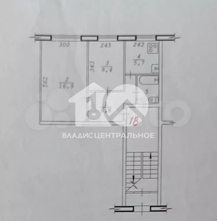 2-к. квартира, 40 м, 1/4 эт. - Фото 0