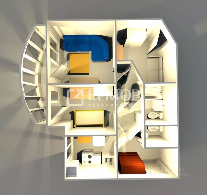 3-к кв. Ярославская область, Ярославль ул. 8 Марта, 3к3 (68.0 м) - Фото 2