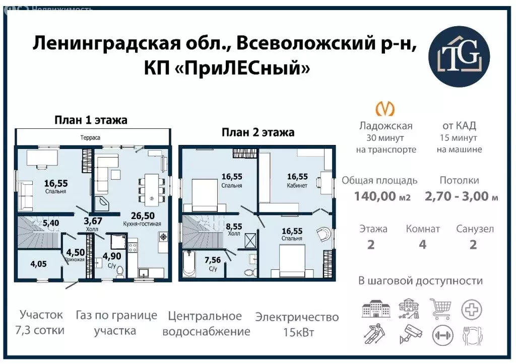 Участок в Колтушское городское поселение (7 м) - Фото 1