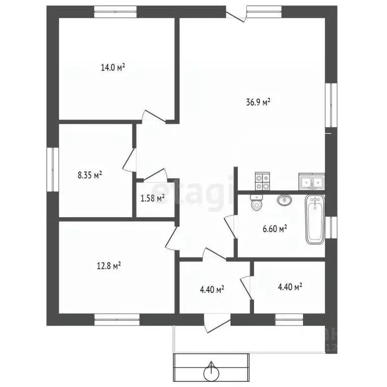 Дом в Ставропольский край, Ессентуки ул. Фрунзе (167 м) - Фото 1