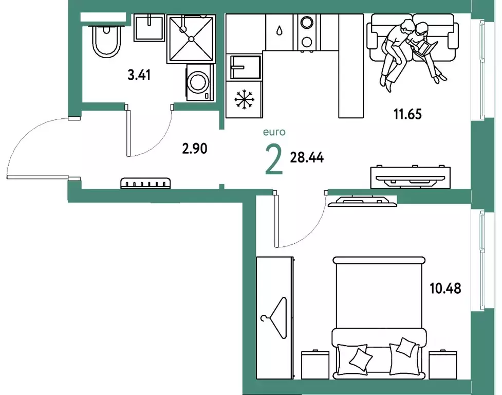 2-к кв. Свердловская область, Екатеринбург муниципальное образование, ... - Фото 1